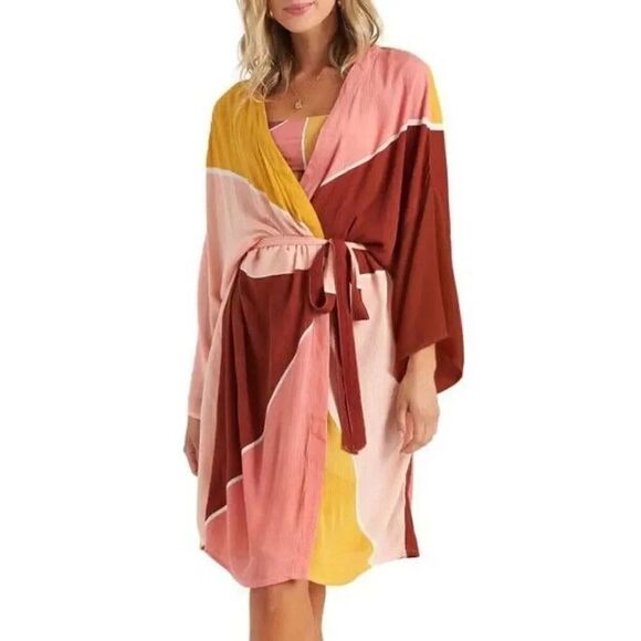 Billabong Another Sky Kimono Robe Sjze Small/Medium - Picture 2 of 8